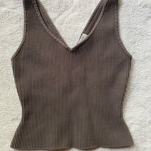 Babaton Sculpt Knot V-Neck Tank S